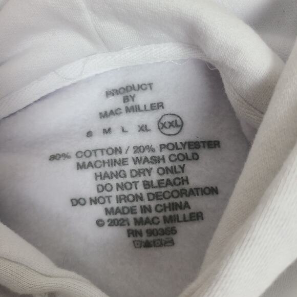 Mac Miller FACES‎ Hoodie Sweatshirt Adult 2X-Large Album Mixtape Merch - Picture 3 of 7